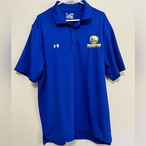 Under Armour Warriors Basketball Camp Polo Heatgear Men’s XL Royal Blue